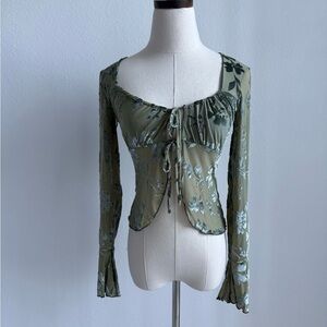 Kimchi Blue Stevie Burnout Velvet Top